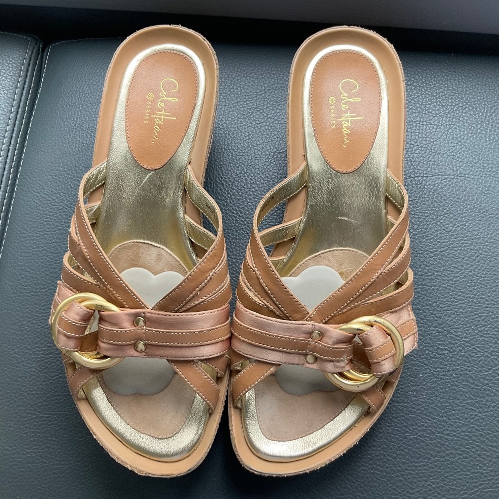 Cole Hahn/  Nike Air Leather Sandals